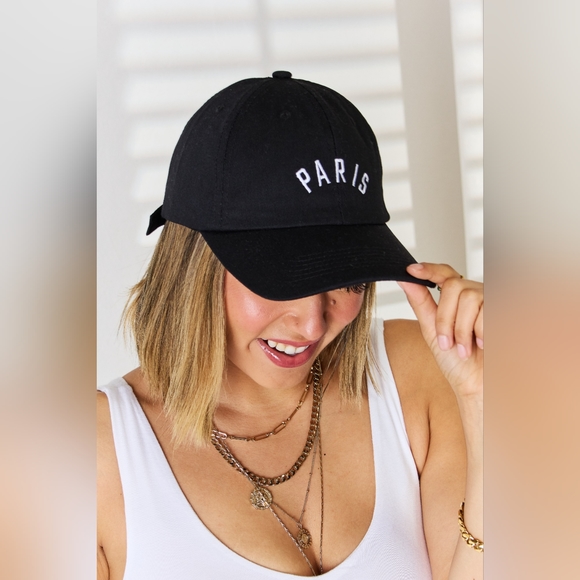 Zenana Outfitters Accessories - Zenana PARIS Embroidered Baseball Cap